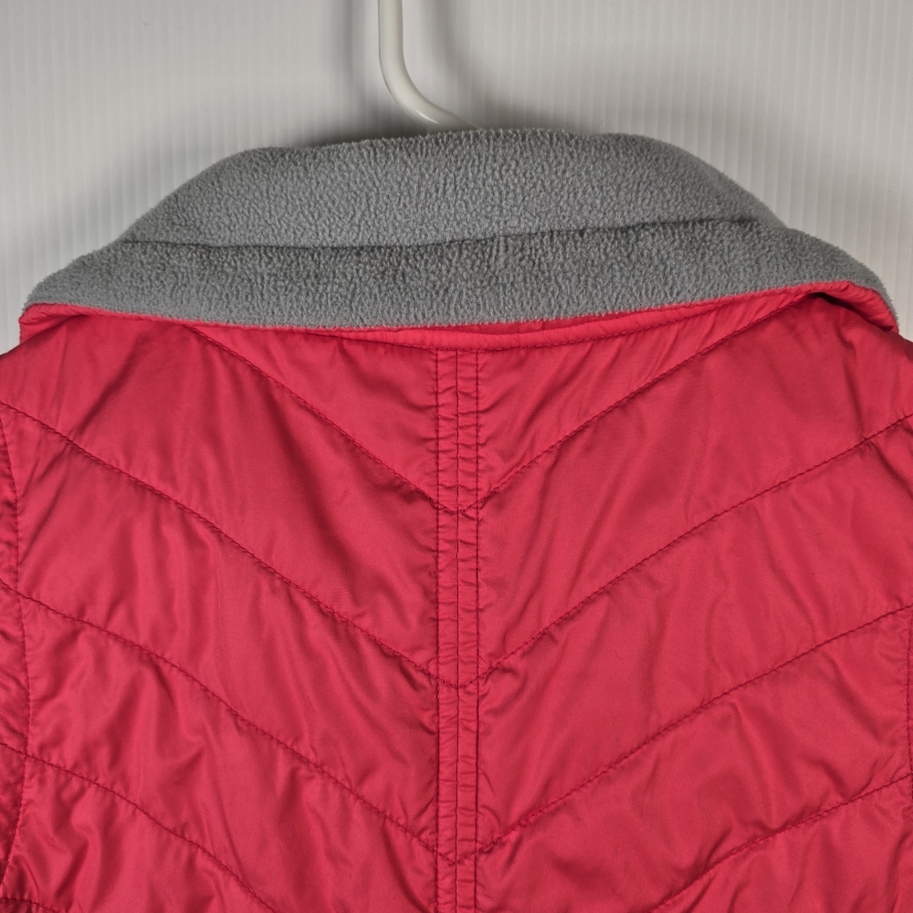 Columbia Women’s Coral and Gray Mix It Full Zip Quilted Vest Size Small - Picture 12 of 12